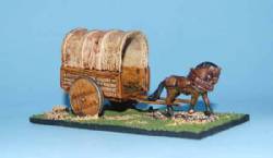 Flat Cart - covered with wooden wheels